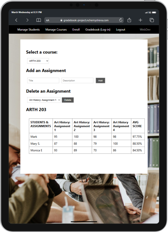 School management project